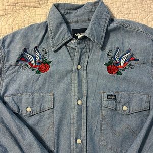 Custom Embroidered Pearl Snap